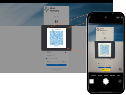 QR code for Venmo payment